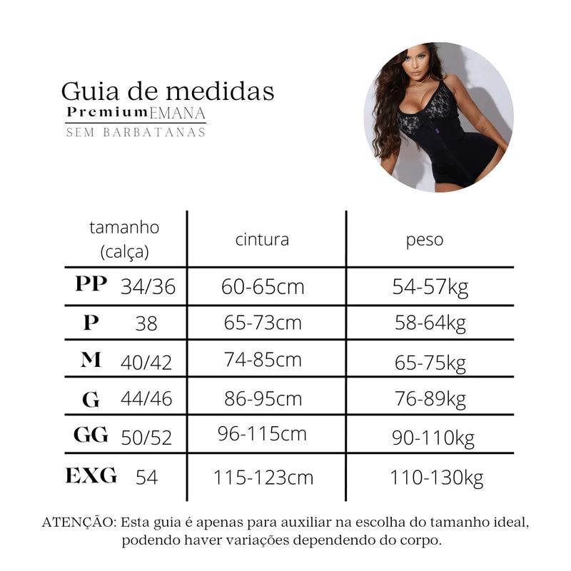 Body Pré Moldado Premium Emana (Sem Barbatanas)